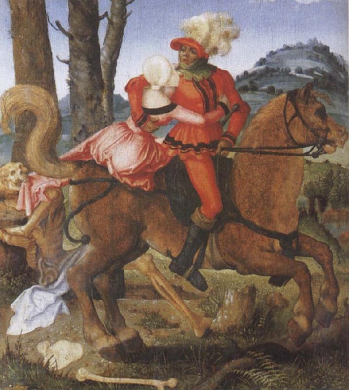 Hans Baldung Grien The Knight the Young Girl and Death Norge oil painting art